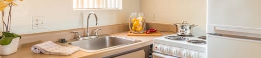 El Encanto spacious kitchen with plenty of cabinetry