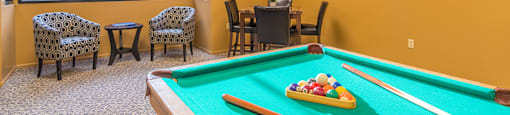 Catalina Canyon pool table area.