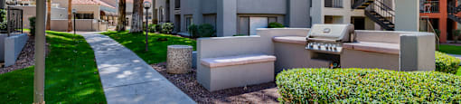 the preserve at ballantyne commons apartments walkway and patio with grass and trees