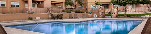 Sparkling Pool in Oro Valley at La Reserve Villas