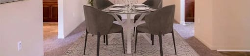 Dining area off the kitchen