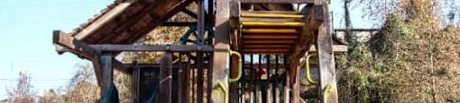 Slide at our fun playground area
