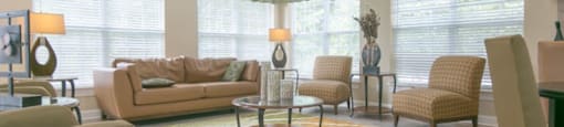 Relax in our clubhouse sitting area