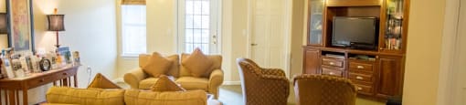 One of our spacious community rooms