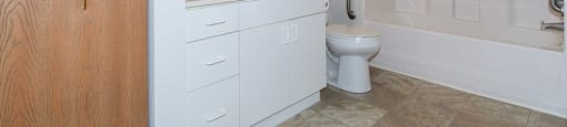 Bright and spacious bathrooms