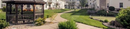 Walking trails and gazebo