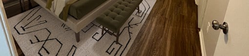a bedroom with a large bed and a ceiling fan at The Junction, Memphis, TN, 38111