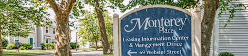 Property Signage at Monterey Place, Connecticut, 06511
