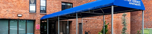 Exterior of Brick Building  at Whittier Terrace, Worcester, 01609