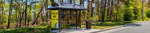 Public Transportation Bus Stop. at Greene Hills Estates, Springfield, Virginia
