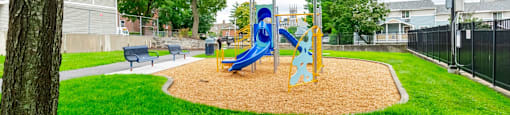 Resident playground at Whittier Terrace, Worcester, MA, 01609