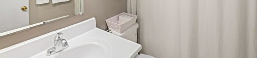 Apartment Bathroom with Modern Finishes. at Greene Hills Estates, Springfield