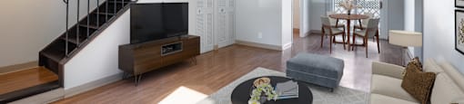 Split Level Townhomes With Open Floorplan at Georgetowne Homes Apartments, Hyde Park, 02136