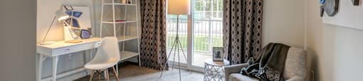 In-Home Office at The Elm at Island Creek Village in Duxbury, MA