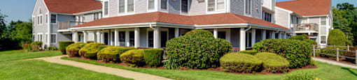 Exterior View of  Management and leasing office at Pondside at Littleton Apartments. at Pondside at Littleton, Massachusetts, 01460