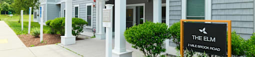 Property Signage at The Elm at Island Creek Village, Massachusetts