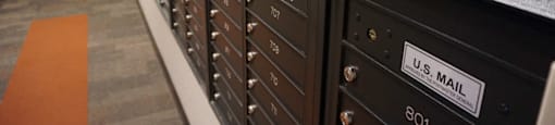 Mail Room at Ohav Sholom Apartments in Albany, NY.