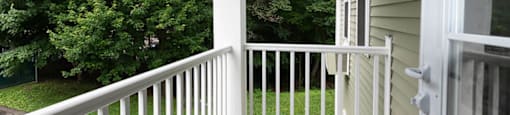 Beautiful Porch With Yard  at Station Pointe Apartments, Mansfield, Massachusetts