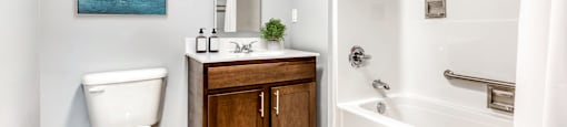 Bathroom With Bathtub And Vanity, at Niagara Square, Buffalo, 14201