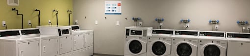 Community Laundry Room at North Stoughton Village Apartments in Stoughton, MA.