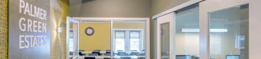 Interior of  Leasing and Management Office at Palmer Green Estates in Palmer, MA.