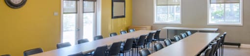Community Clubroom at Palmer Green Estates in Palmer, MA.