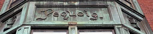 Exterior of Signage at Pequoig House, Massachusetts