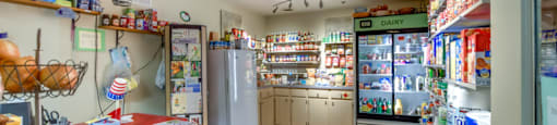 Community grocery store with a variety of products