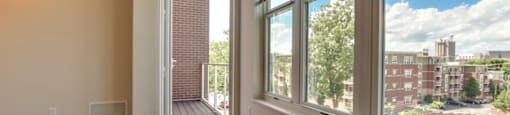 Apartment view with balcony