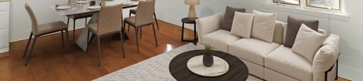 Highland Place Furnished Living Room