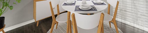 Renovated Style 1 Dining Room Staged