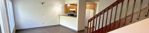 Apartment home with tall ceilings, 2nd story loft and vinyl floors