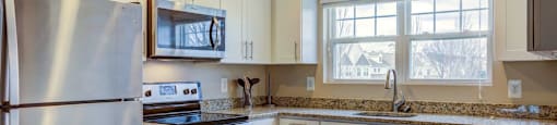 Granite Counters- Renovated Kitchen at Walden Pond in East Moriches, NY 11940
