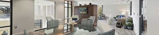 Lounge for Residents at Aurora Apartments, North Bethesda, Maryland