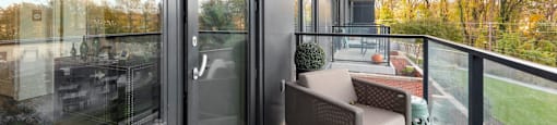 Balcony with Views at Aurora Apartments, North Bethesda, MD 20852