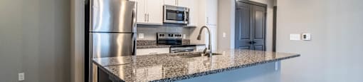 Modern Kitchenat Latitude at South Portland Apartment, Maine, 04106