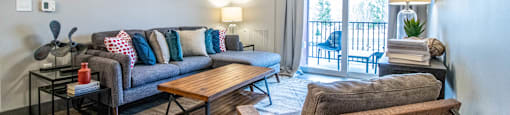 Modern Living Room at Latitude at South Portland Apartment, Maine, 04106