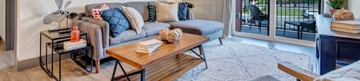 Modern Living Roomat Latitude at South Portland Apartment, Maine, 04106