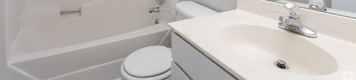 2BR, 2BA - 1000SF Upstairs Renovated - Master Bedroom Bath at Tiffany Square, North Carolina