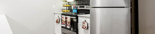 Kitchen with appliances at Preserve  at Mill Creek, Buford, GA 30519