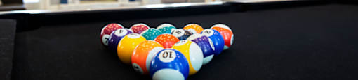 a pool table in the clubhouse at the residences at silver hill in suitland, md