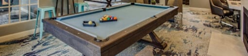 Resident Lounge with pool table