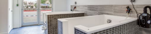 Photo of Fountain Points dog washing station and room