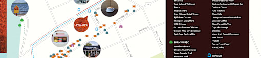 Area map showing amenities close to Livmore Westboro Village