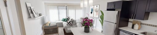 Kitchen and dining area