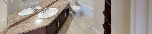 Bathroom with tub