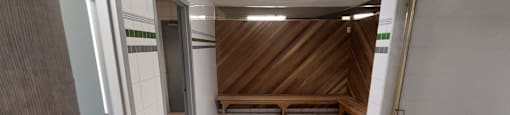 Entrance to sauna room