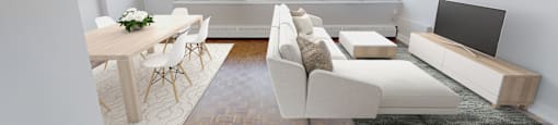 Spacious living area with natural light. Thumbnail click to zoom