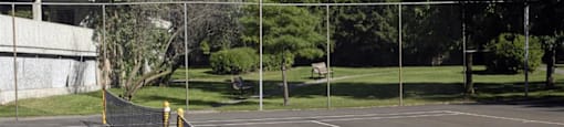 Outdoor tennis courts.  Thumbnail click to zoom.