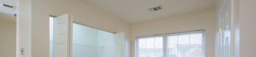 the preserve at ballantyne commons apartment living room and laundry room
